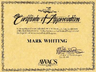 AWACs Certificate image